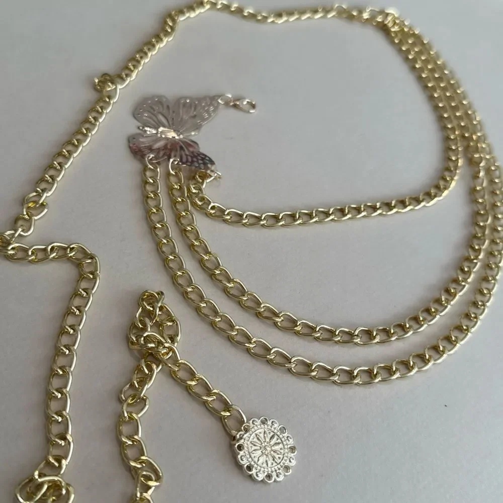 Free People butterfly chain